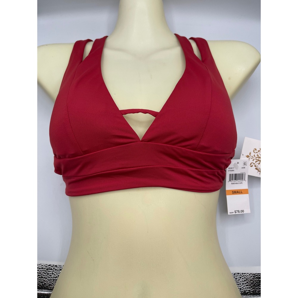 Becca Bralette Burnt Orange,‎ Red Adobe Color, Swim Top Women's Size Small